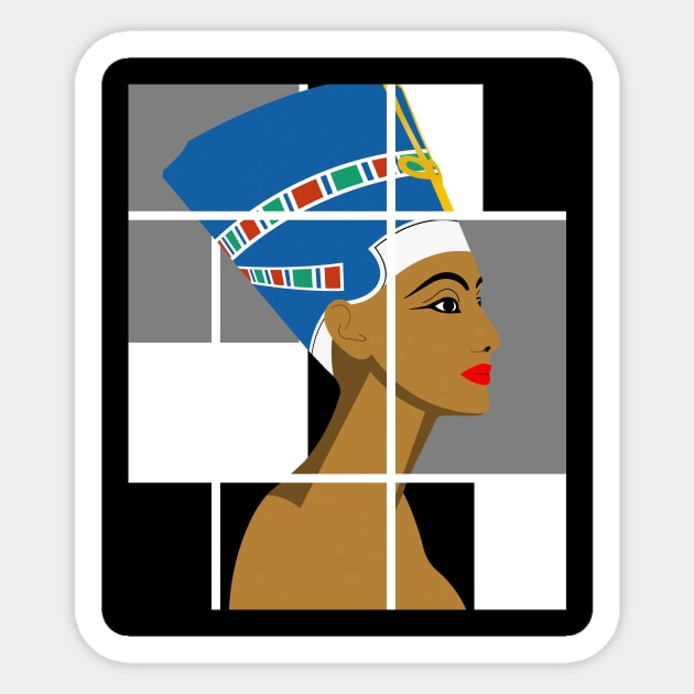 Nefertiti Sticker by SiSuSiSu